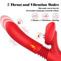 Вібратор для подвійної стимуляціїї Silicone Vibrator 7 Powerful Modes — Переглянути зображення 5