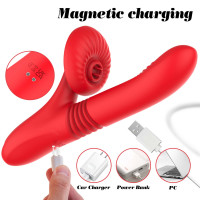 Вібратор для подвійної стимуляціїї Silicone Vibrator 7 Powerful Modes — Переглянути зображення 9