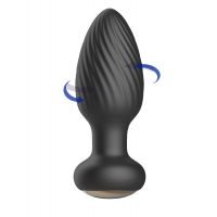 Анальна пробка B-Series Rotating anal plug, з функцією ротації, чорна — Просмотреть изображение 5