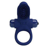 Віброкільце для члена Pretty Love Vibrant Penis Ring II, синє