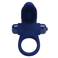 Віброкільце для члена Pretty Love Vibrant Penis Ring II, синє — Переглянути зображення 2