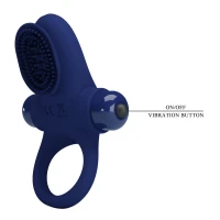 Віброкільце для члена Pretty Love Vibrant Penis Ring II, синє — Переглянути зображення 7