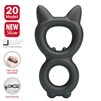 Ерекційне кільце Crazy Bull Super Soft Silicone Toran, чорне
