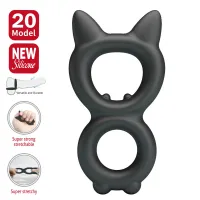 Ерекційне кільце Crazy Bull Super Soft Silicone Toran, чорне — Переглянути зображення 2