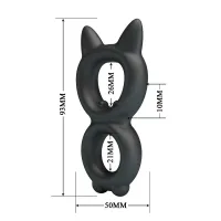 Ерекційне кільце Crazy Bull Super Soft Silicone Toran, чорне — Переглянути зображення 4