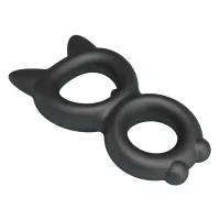 Ерекційне кільце Crazy Bull Super Soft Silicone Toran, чорне — Переглянути зображення 5