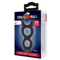 Ерекційне кільце Crazy Bull Super Soft Silicone Toran, чорне — Переглянути зображення 7