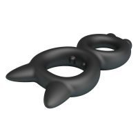 Ерекційне кільце Crazy Bull Super Soft Silicone Toran, чорне — Просмотреть изображение 9