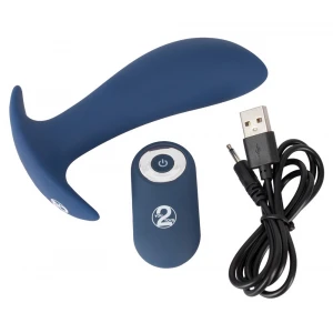 Вібростимулятор простати You2Toys Vibrating Butt Plug, синій