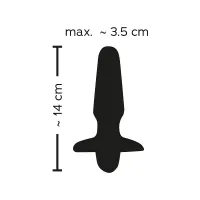 Анальна пробка з вібрацією Sweet Smile Rechargeable Butt Plug, чорна
