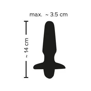Анальна пробка з вібрацією Sweet Smile Rechargeable Butt Plug, чорна