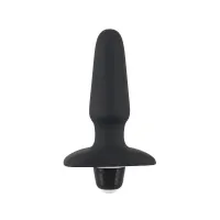 Анальна пробка з вібрацією Sweet Smile Rechargeable Butt Plug, чорна — Просмотреть изображение 3