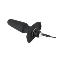 Анальна пробка з вібрацією Sweet Smile Rechargeable Butt Plug, чорна — Просмотреть изображение 4