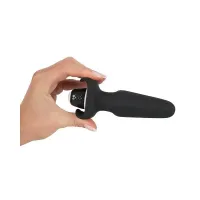 Анальна пробка з вібрацією Sweet Smile Rechargeable Butt Plug, чорна — Просмотреть изображение 5