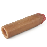 Насадка на пеніс Revolutionary Silicone Nature Extender 1.5, коричнева — Просмотреть изображение 3