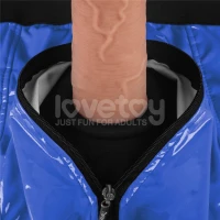 Труси для страпону Chic Strap-On Shorts, сині — Просмотреть изображение 9