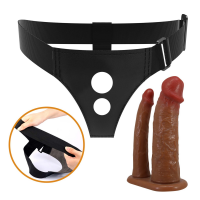 Порожній страпон Pretty Love Harness Briefs Keaven, тілесний — Переглянути зображення 6