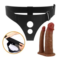 Порожній страпон Pretty Love Harness Briefs Keaven, тілесний — Переглянути зображення 6