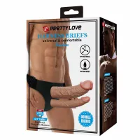 Порожній страпон Pretty Love Harness Briefs Keaven, тілесний — Переглянути зображення 8