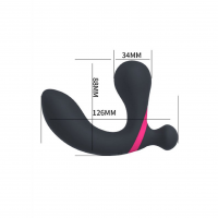 Анальний масажер з дистанційним керуванням B-SeriesProstate Massager Dual Vibrator — Просмотреть изображение 5