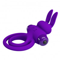 Віброкільце для члена Pretty Love Vibrant Penis Ring III, фіолетове — Просмотреть изображение 3