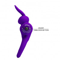 Віброкільце для члена Pretty Love Vibrant Penis Ring III, фіолетове — Просмотреть изображение 4