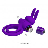 Віброкільце для члена Pretty Love Vibrant Penis Ring III, фіолетове — Просмотреть изображение 7