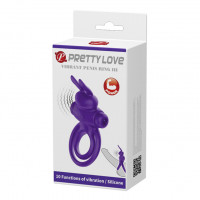 Віброкільце для члена Pretty Love Vibrant Penis Ring III, фіолетове — Просмотреть изображение 8
