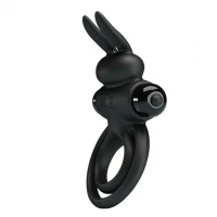 Ерекційне кільце з вібрацією Pretty Love Vibrant Penis Ring III, чорне — Просмотреть изображение 2