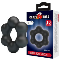 Ерекційне кільце Crazy Bull Super Soft Silicone Clauzell, чорне — Переглянути зображення 3