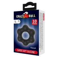 Ерекційне кільце Crazy Bull Super Soft Silicone Clauzell, чорне — Переглянути зображення 4