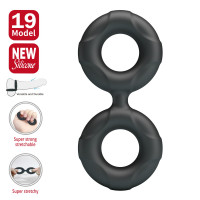 Ерекційне кільце Crazy Bull Super Soft Silicone Radwan, чорне — Просмотреть изображение 3