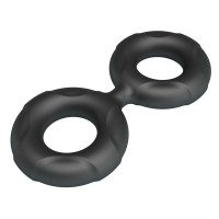 Ерекційне кільце Crazy Bull Super Soft Silicone Radwan, чорне — Просмотреть изображение 5