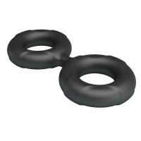 Ерекційне кільце Crazy Bull Super Soft Silicone Radwan, чорне — Просмотреть изображение 6