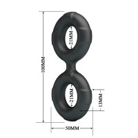 Ерекційне кільце Crazy Bull Super Soft Silicone Radwan, чорне — Просмотреть изображение 7