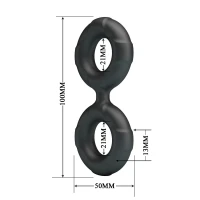 Ерекційне кільце Crazy Bull Super Soft Silicone Radwan, чорне — Просмотреть изображение 7