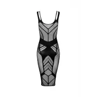 Еластична сукня Obsessive D609, чорна, S/M/L — Переглянути зображення 6
