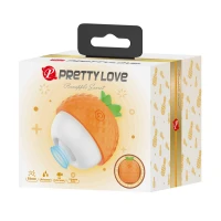 Кліторальний вібратор з пульсацією Pretty Love Pineapple Secret, помаранчевий — Переглянути зображення 3