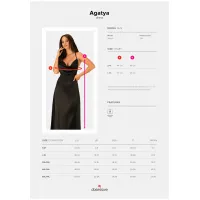 Сексуальна сукня Obsessive Agatya, чорна, L/XL — Переглянути зображення 7