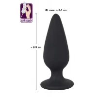 Анальна пробка Black Velvets Heavy Plug, 75 г — Переглянути зображення 7