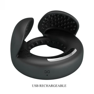 Віброкільце PRETTY LOVE Quentin Vibrating Silicone Cock Ring