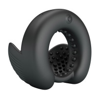 Віброкільце PRETTY LOVE Quentin Vibrating Silicone Cock Ring — Переглянути зображення 9