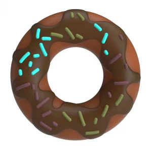 Кільце для члена Pretty Love Choco Super Donut Silicone Cock Ring