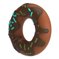 Кільце для члена Pretty Love Choco Super Donut Silicone Cock Ring — Просмотреть изображение 3