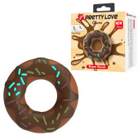 Кільце для члена Pretty Love Choco Super Donut Silicone Cock Ring — Просмотреть изображение 4