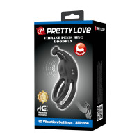 Ерекційне кільце Pretty Love Goodwin Vibrating Double Penis Ring — Переглянути зображення 10