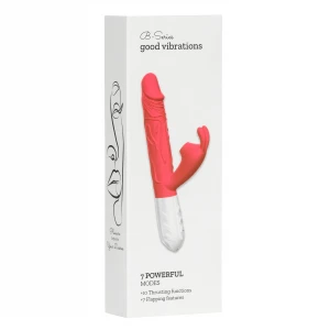 Вібратор B-Series Silicone Vibrator, силіконовий, 10 thrusting and7 Flapping