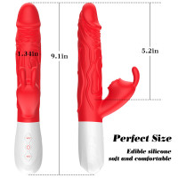 Вібратор B-Series Silicone Vibrator, силіконовий, 10 thrusting and7 Flapping — Просмотреть изображение 5