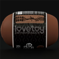 Подвійний мастурбатор вагіна анус SLIDER DOUBLE-ENDED Brown