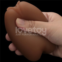 Подвійний мастурбатор вагіна анус SLIDER DOUBLE-ENDED Brown — Просмотреть изображение 4